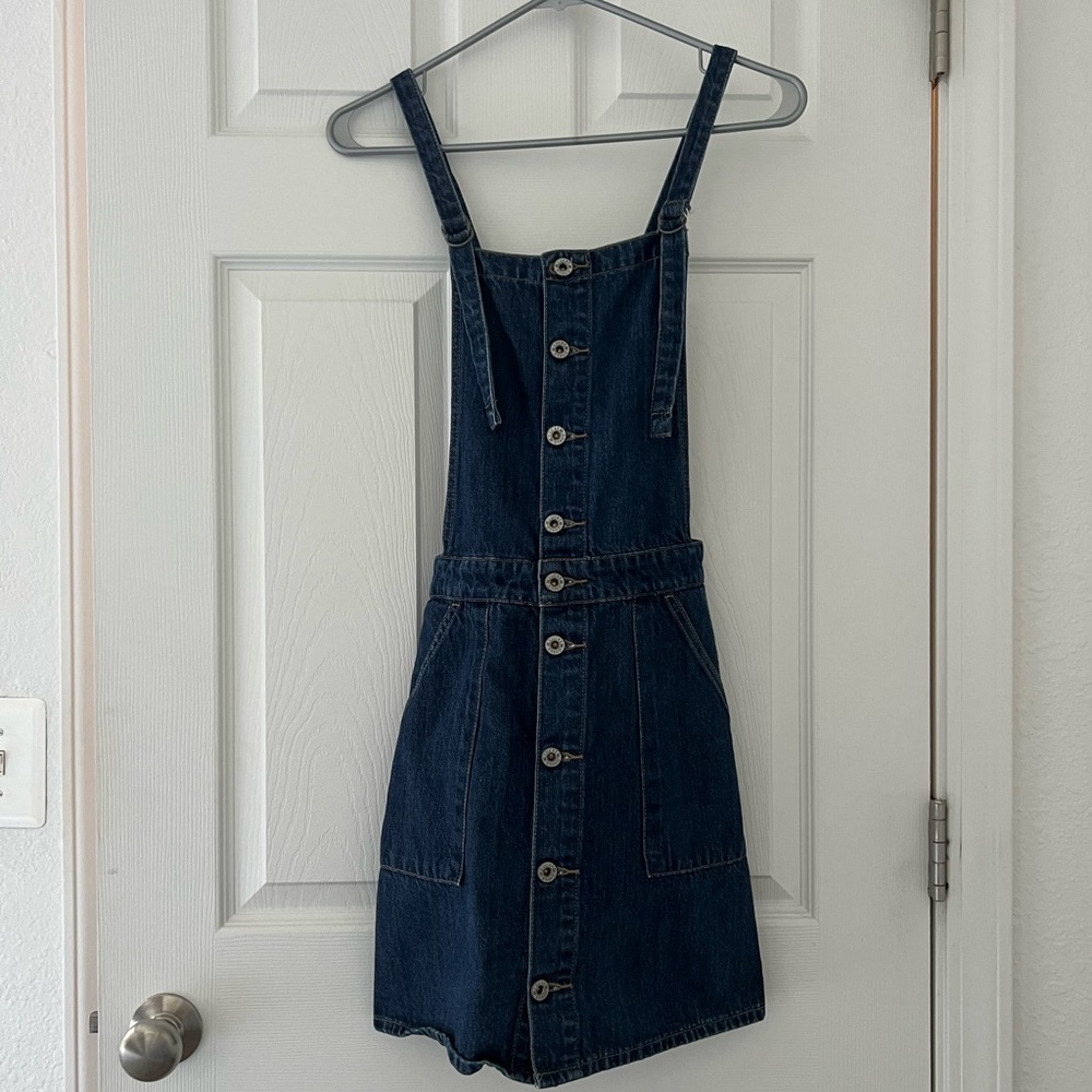 Vintage Lucky Brand Denim Overall Dress